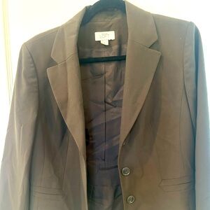Ann Taylor LOFT Brown Suit Jacket.